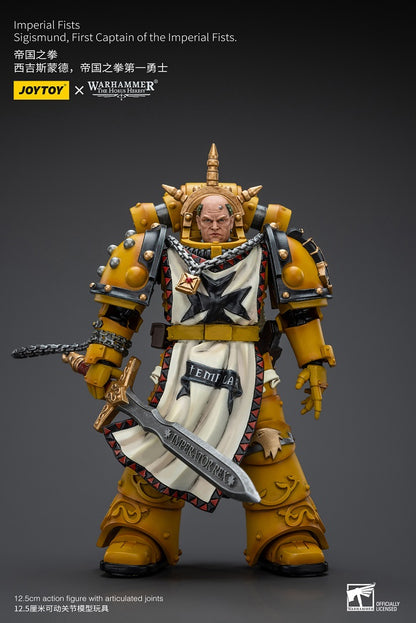Imperial Fists Sigismund, First Captain of the Imperial Fists - Warhammer The Horus Heresy Action Figure By JOYTOY