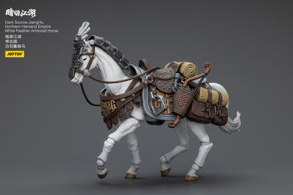Dark Source - JiangHu Northern Hanland Empire White Feather Snowfield Archery Cavalry Set - 1/18 Action Figure By Joytoy