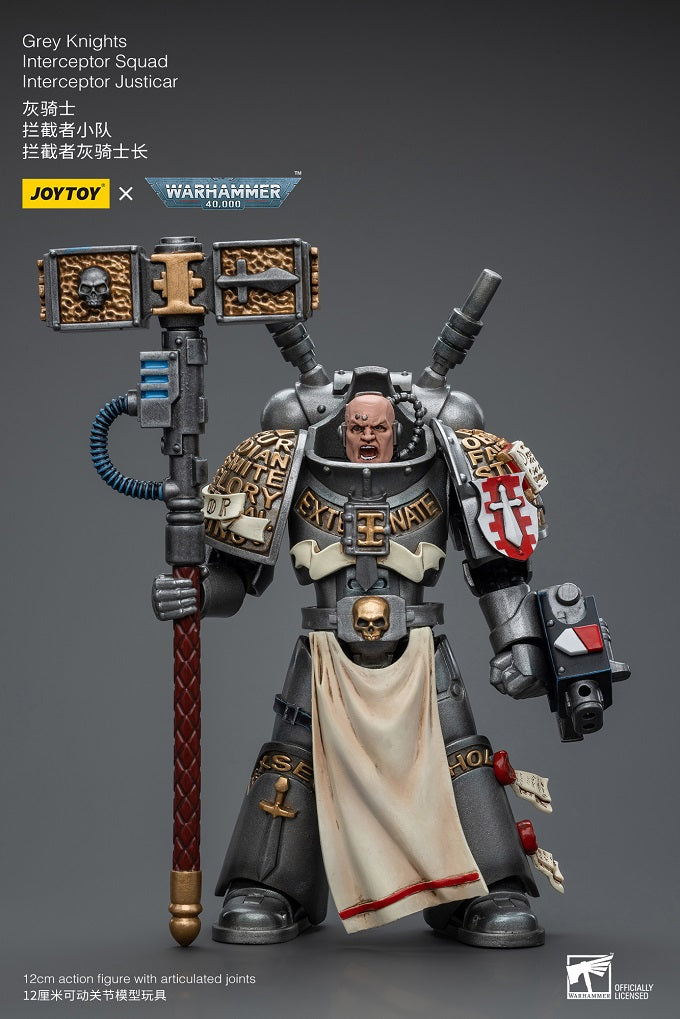 Joy Toy Warhammer 40,000 Grey Knights Strike Squad Grey Knight with Psilencer 1:18 Scale Action Figure - Warhammer