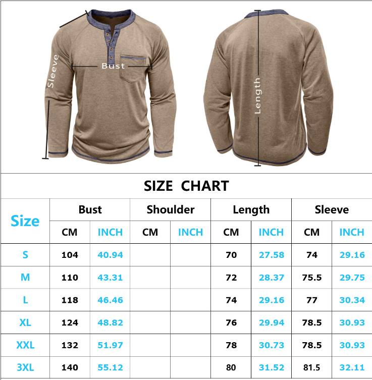 Autumn and Winter Men's Long Sleeve