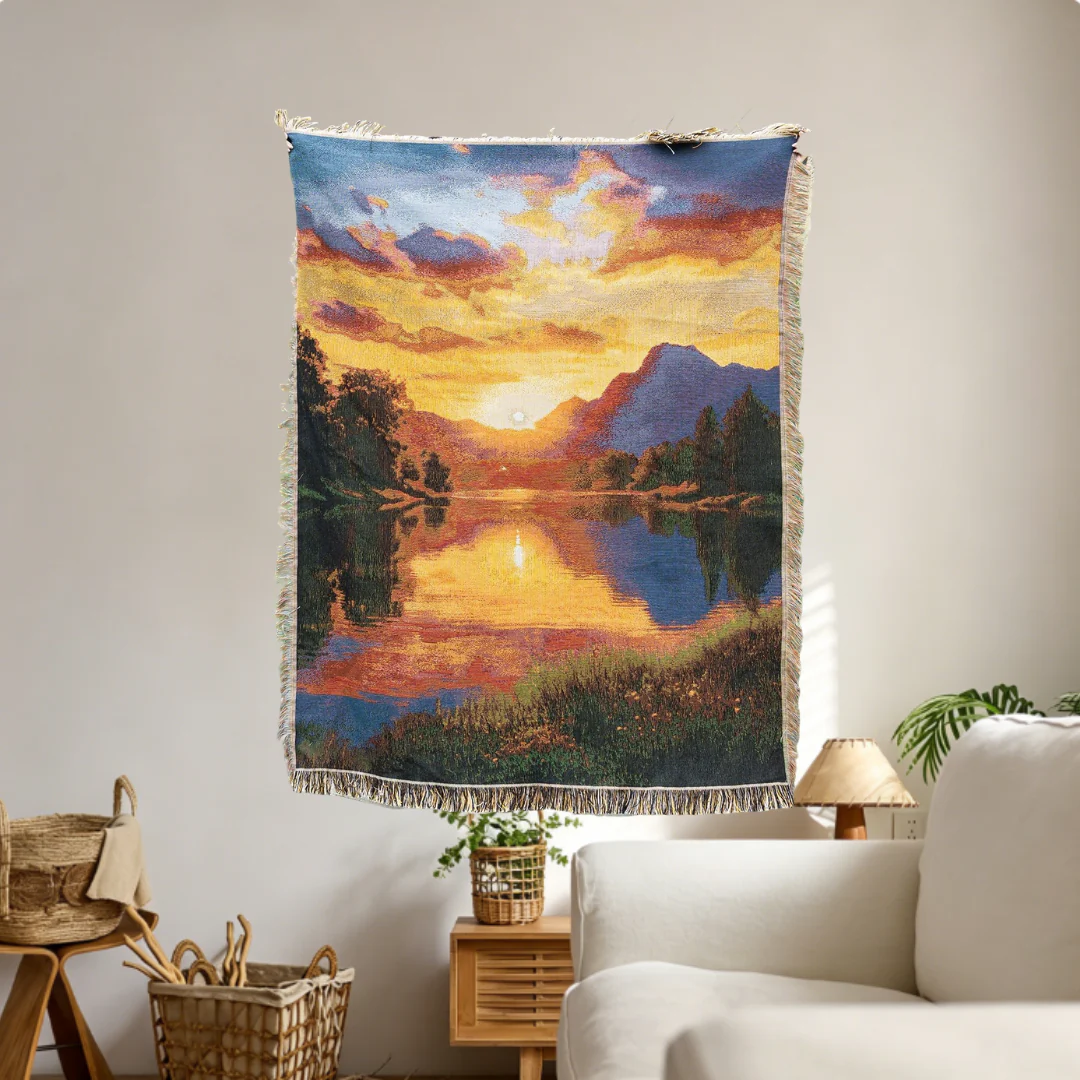 Home Decor Tapestry Swiss Sunset