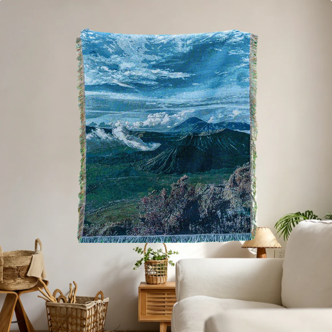 Home Decor Tapestry-Bromo Volcano