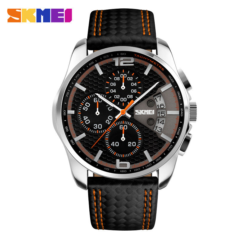 SKMEI-Fashion Business Men's Waterproof Quartz Watch-9106