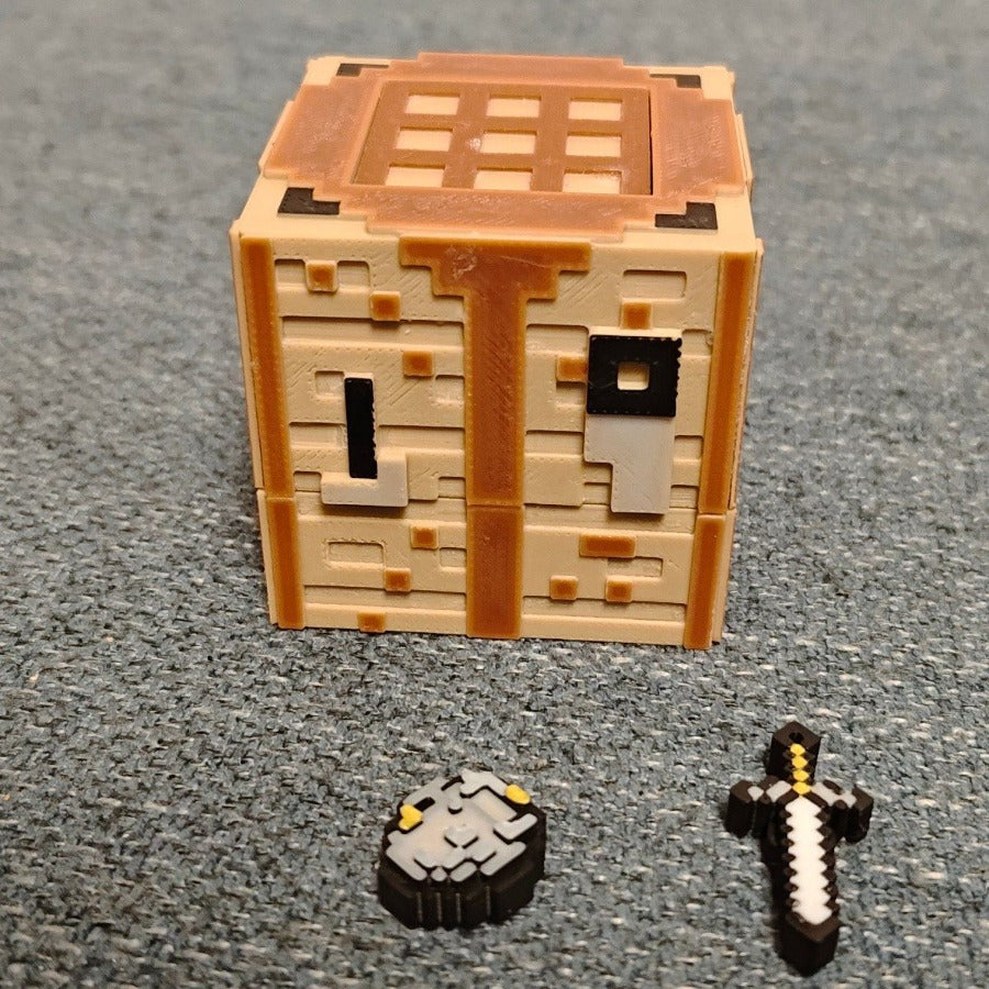 Pixel Worlds Peripherals - Figure Movable Workbench Model