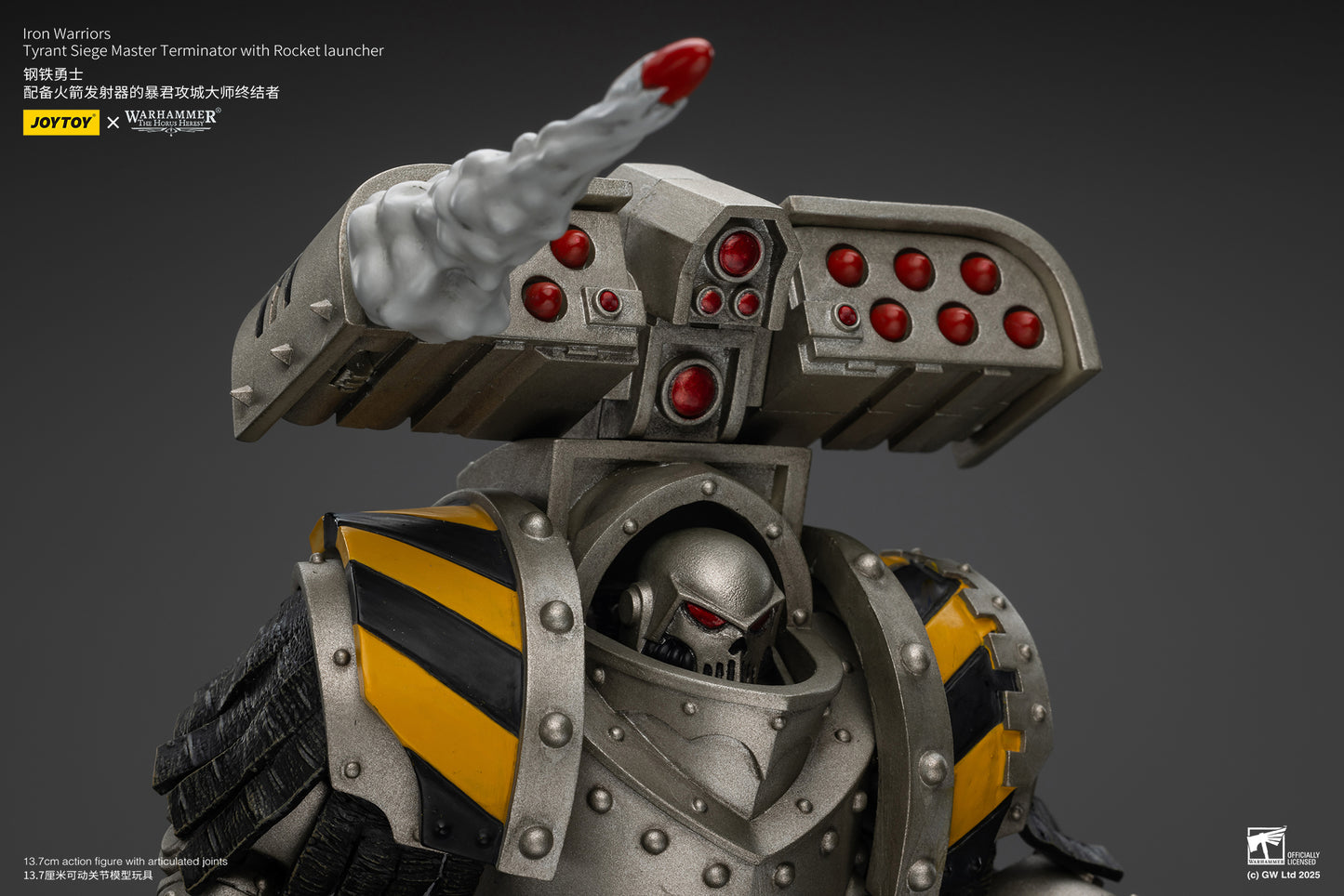 Iron Warriors Tyrant Siege Terminator - Warhammer "The Horus Heresy"1/18 Action Figure By JOYTOY