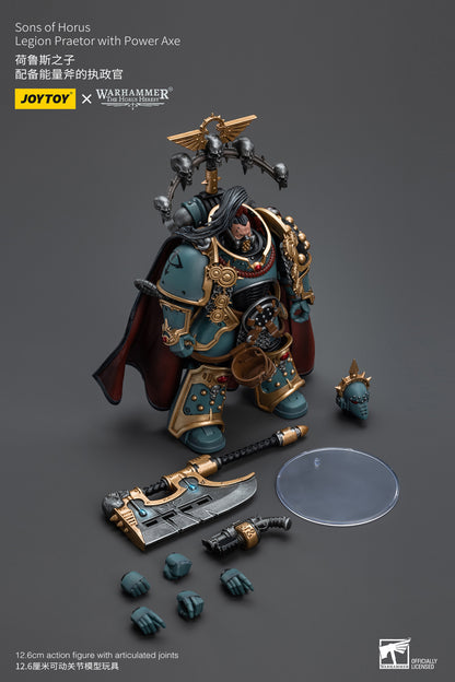 Sons of Horus Legion Praetor with Power Axe - Warhammer "The Horus Heresy"Action Figure By JOYTOY