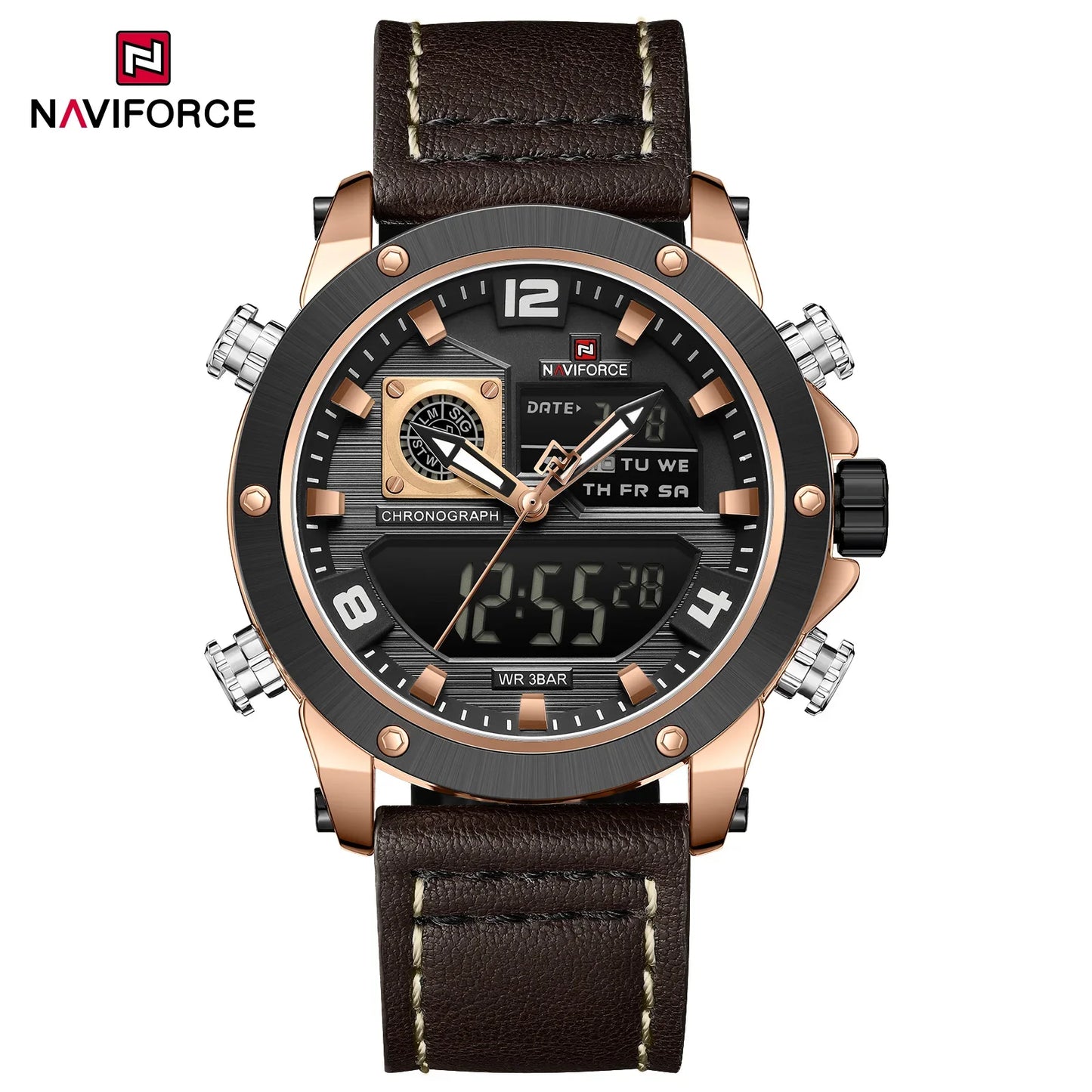 NAVIFORCE Watch 9236 Quartz Watch Waterproof for Men.