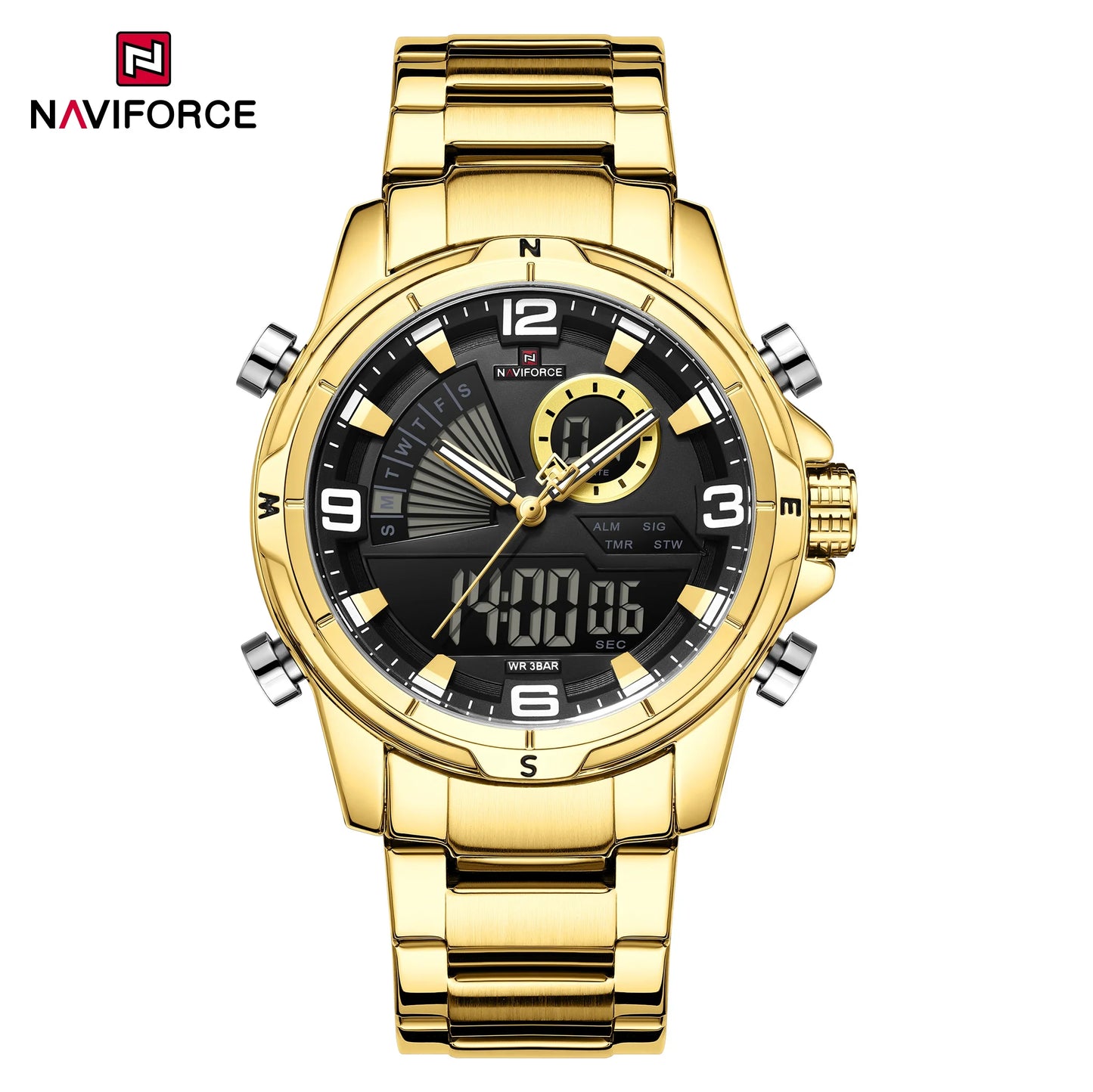 NAVIFORCE Watch 9257 Business Waterproof Quartz Watch.