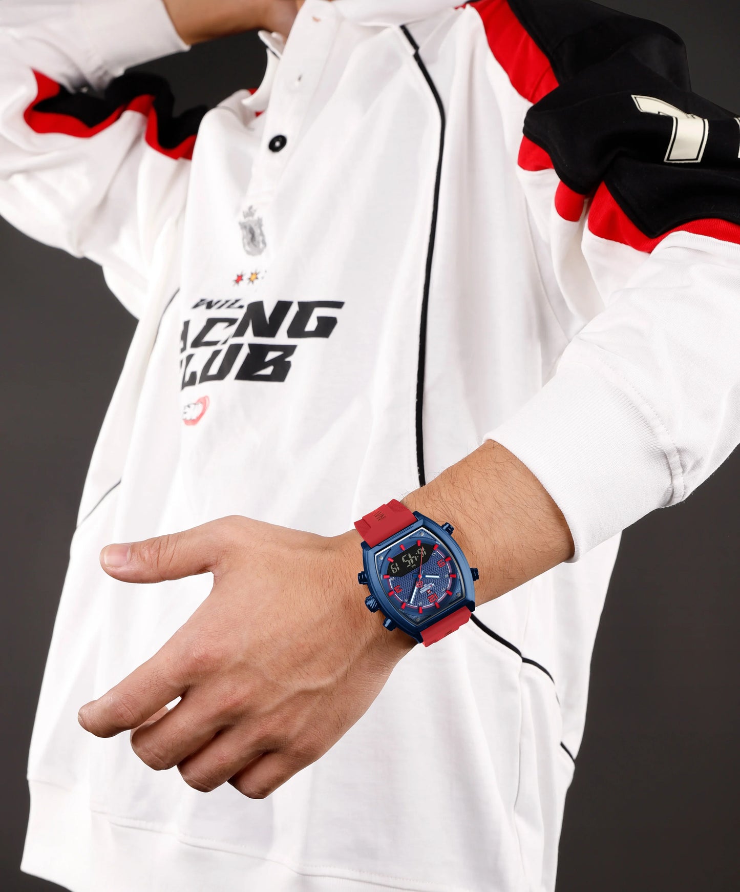 New NAVIFORCE 9242 Quartz Fashion Digital Clocks for Men.