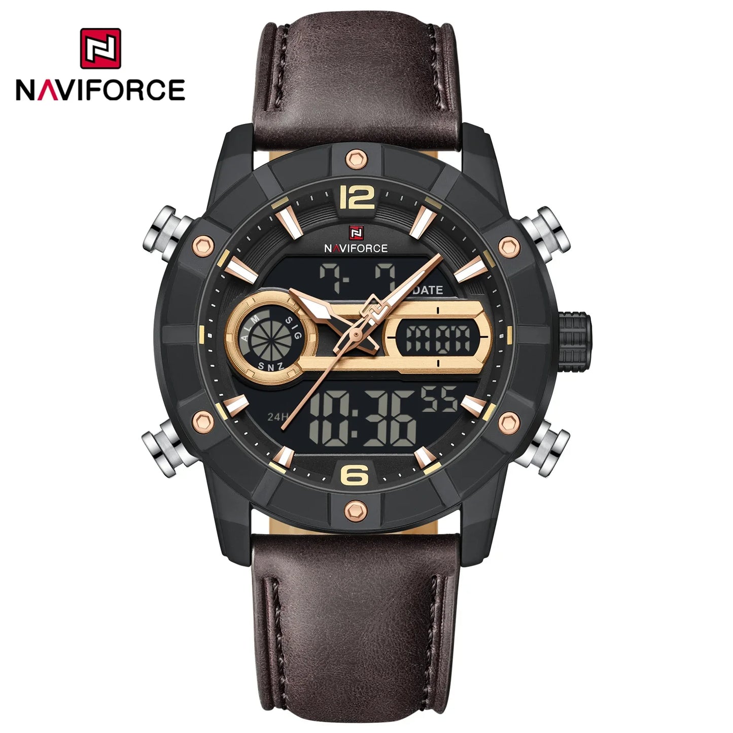 NAVIFORCE Watch 9263 Business Waterproof Quartz Watch.