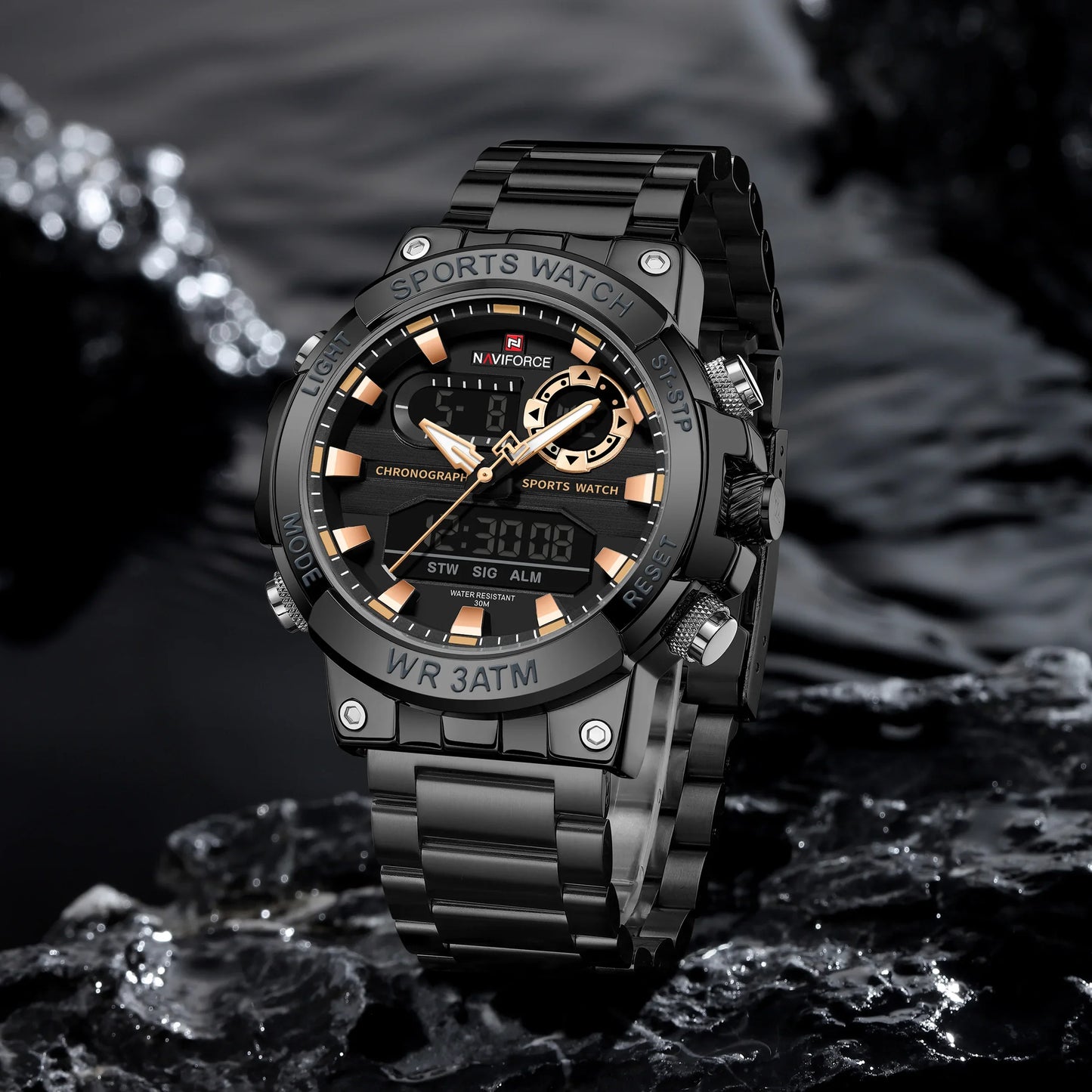 NAVIFORCE 9237 Business Waterproof Quartz Watch.