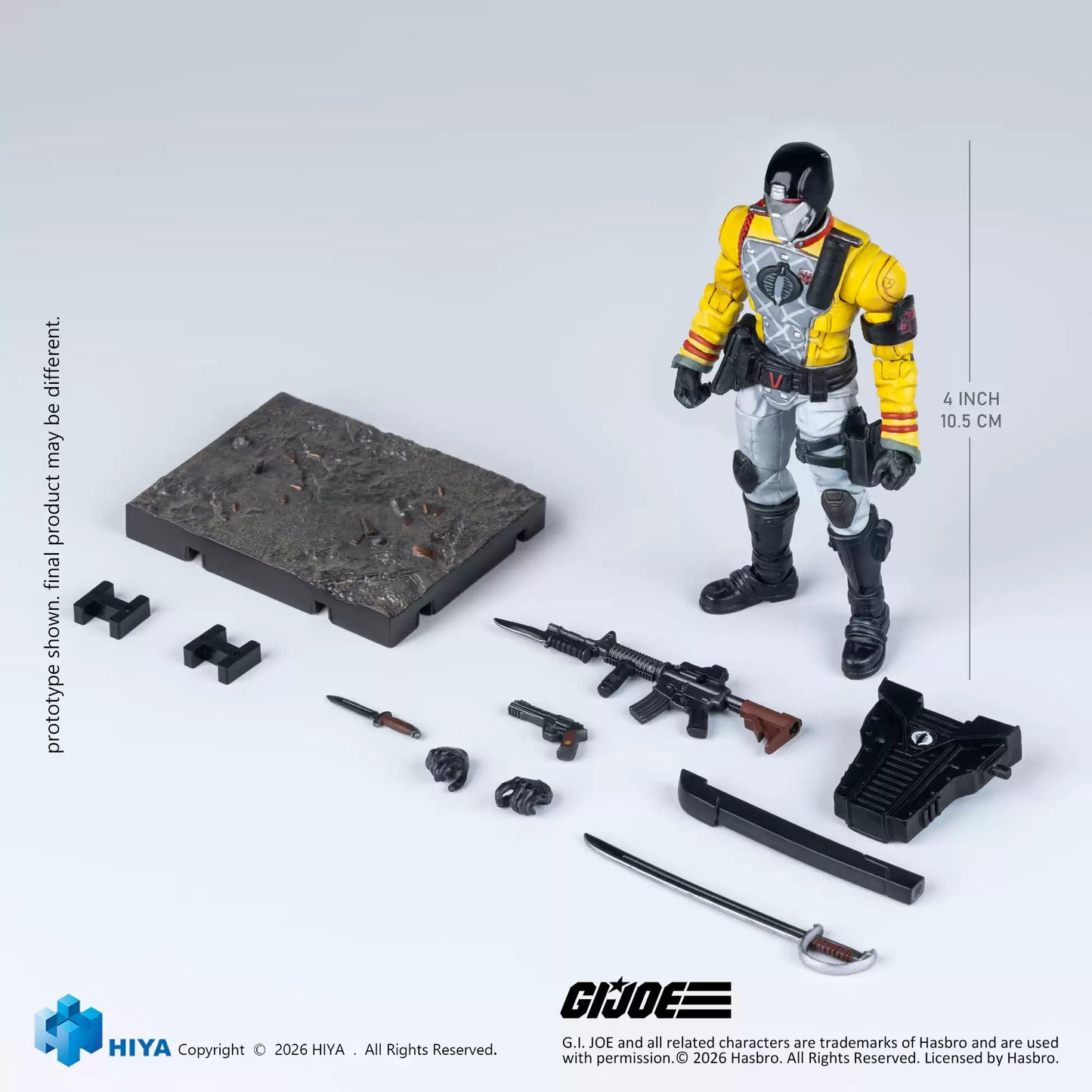 G.I.Joe Crimson Guard Python Patrol Version - HIYA Exquisite Mini Series 1/18 Scale Action Figure