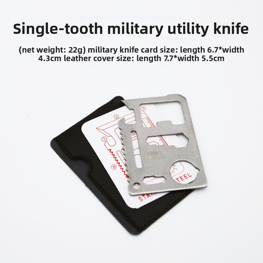 Survival Tools-Swiss Knife Card