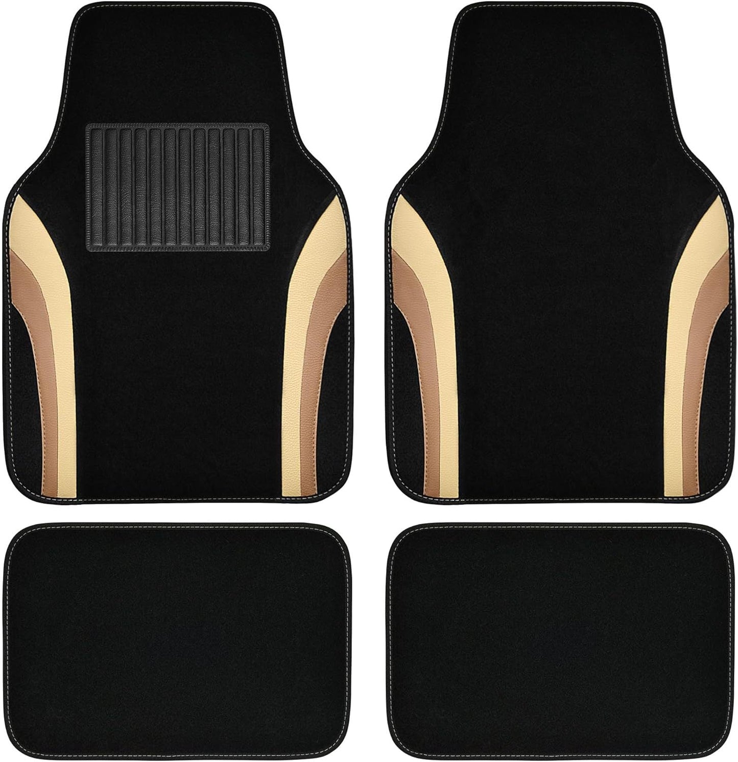 Car Floor Mats - 4-Piece Set (Plush Velvet)