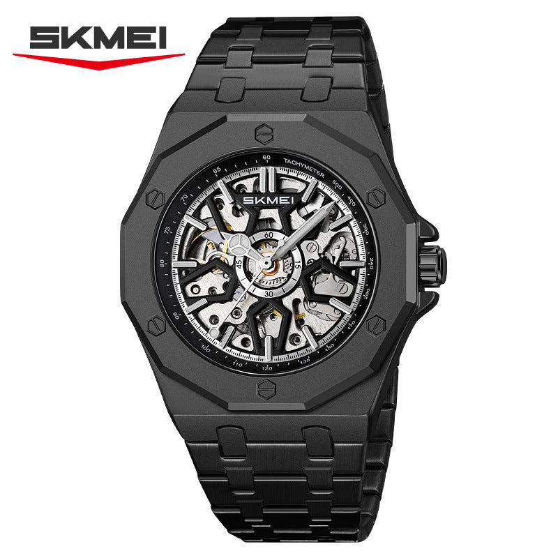 SKMEI Fashion Hollow Carved Square Men's Mechanical Watch-M036