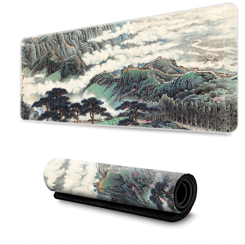 Chinese Style Desk Mat-Great Wall Painting