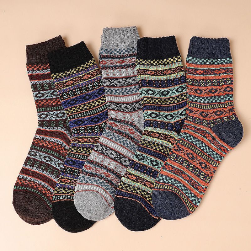 5 Pairs Pack- cotton socks package (mixed color pre-pack)