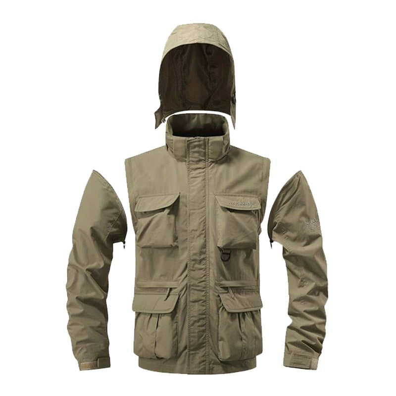 Windproof Tactical Jacket - Black