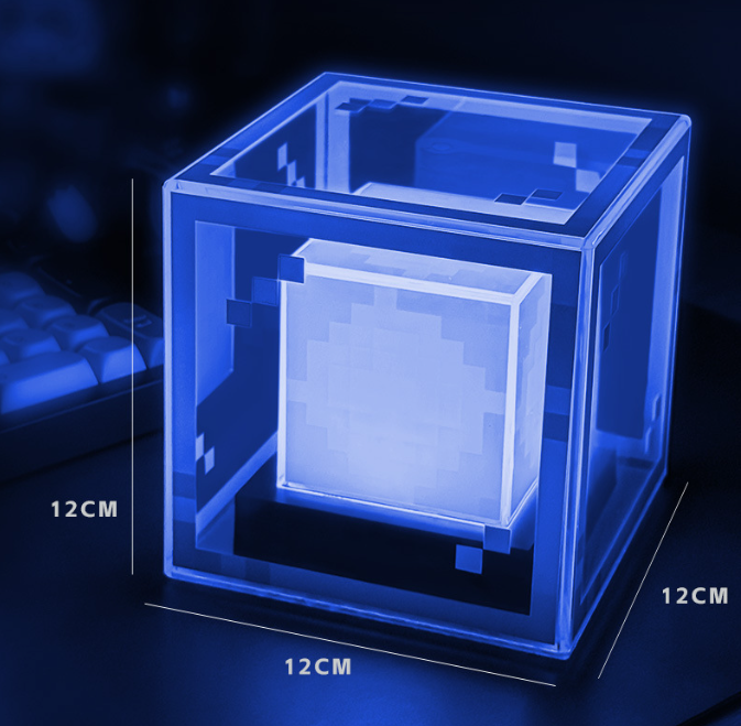 Pixel Worlds-Tabletop ornament night light- four colors optional