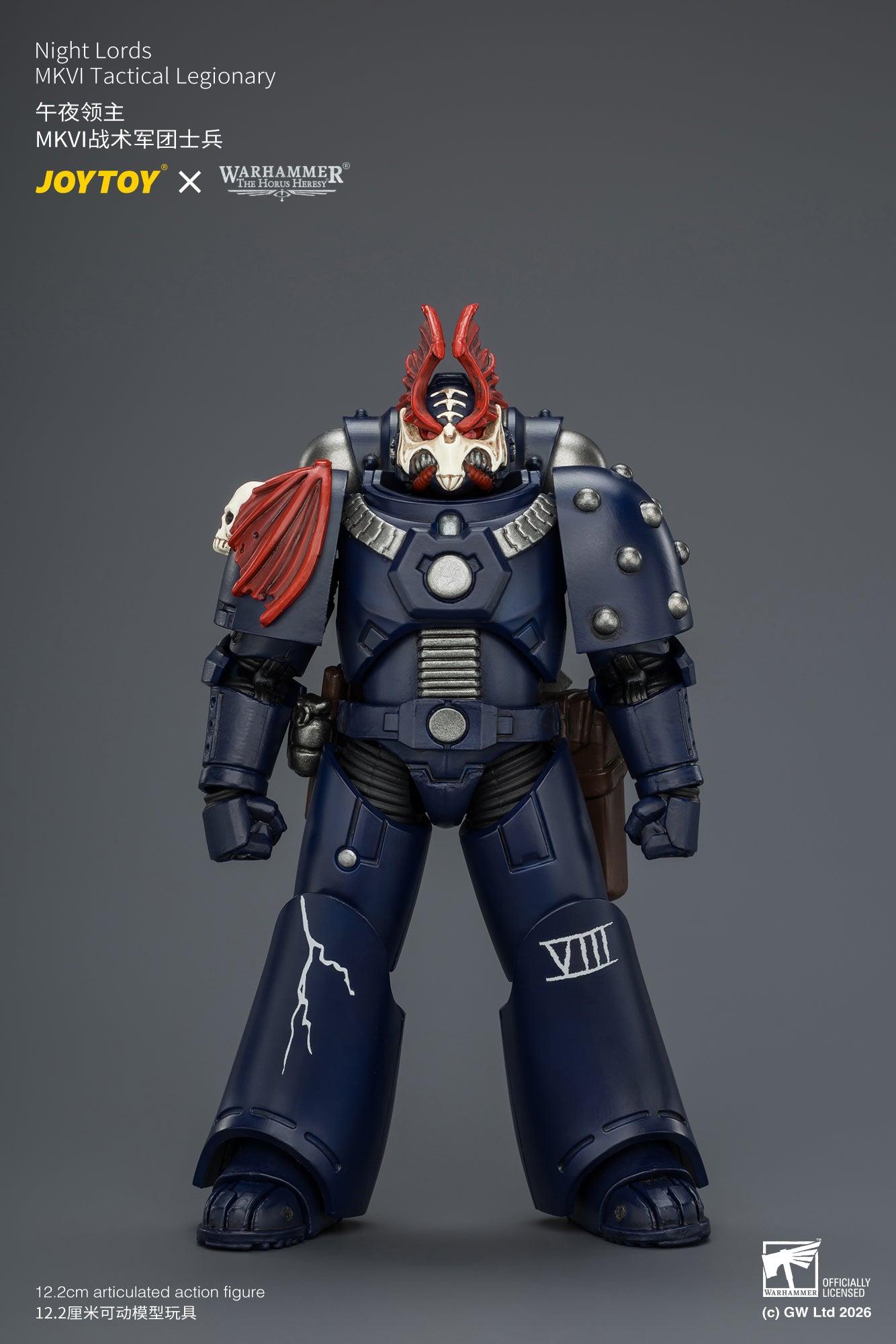 Night Lords MKVI Tactical Legionary & MK III Tactical Legionary - "The Horus Heresy" Primarch-Warhammer 40k 1/18 Action Figure By JOYTOY