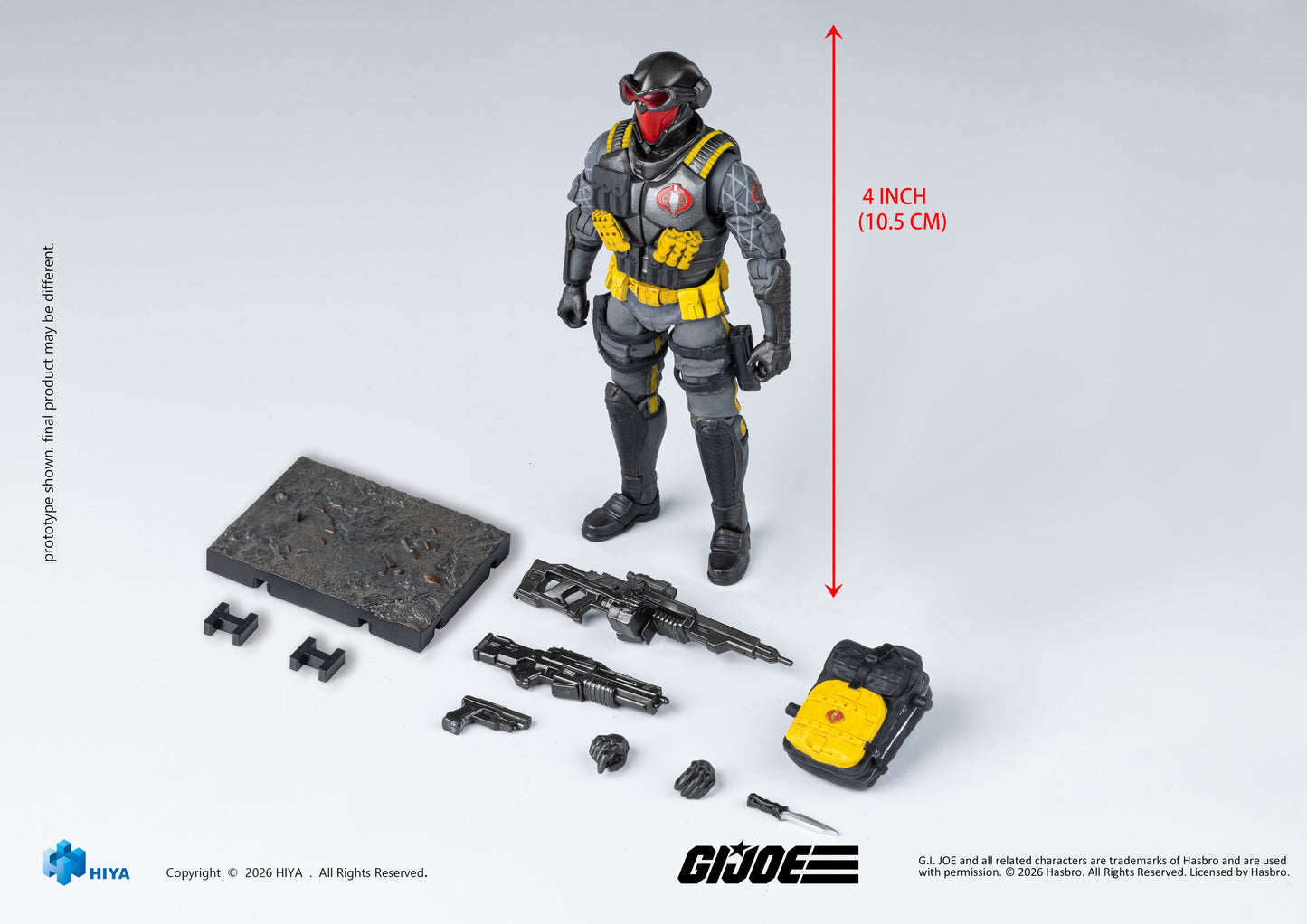 Exquisite Mini Series 1/18 Scale 4 Inch G.I.Joe Cobra Viper Python Patrol Version Action Figure By HIYA Toys