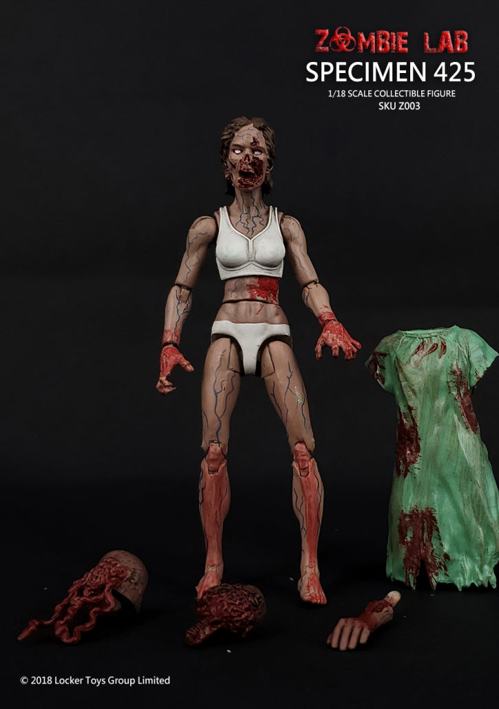 Specimen 425 - Zombie Lab 1/18 Action Figure By Locker Toys Group
