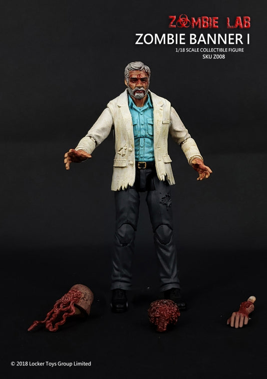 Zombie Banner I - Zombie Lab 1/18 Action Figure By Locker Toys Group