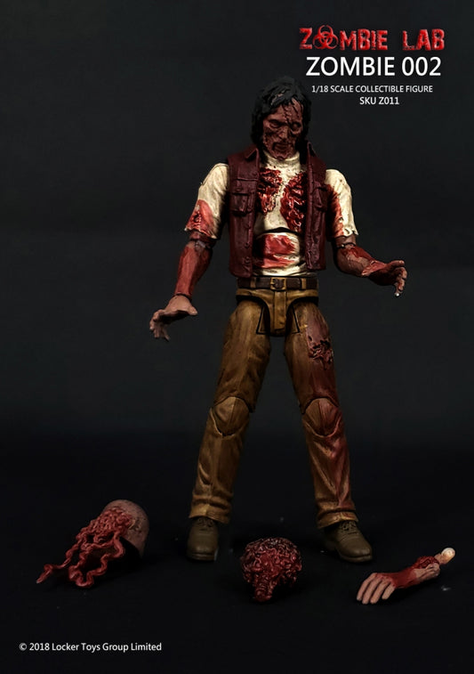 Zombie 002 - Zombie Lab 1/18 Action Figure By Locker Toys Group