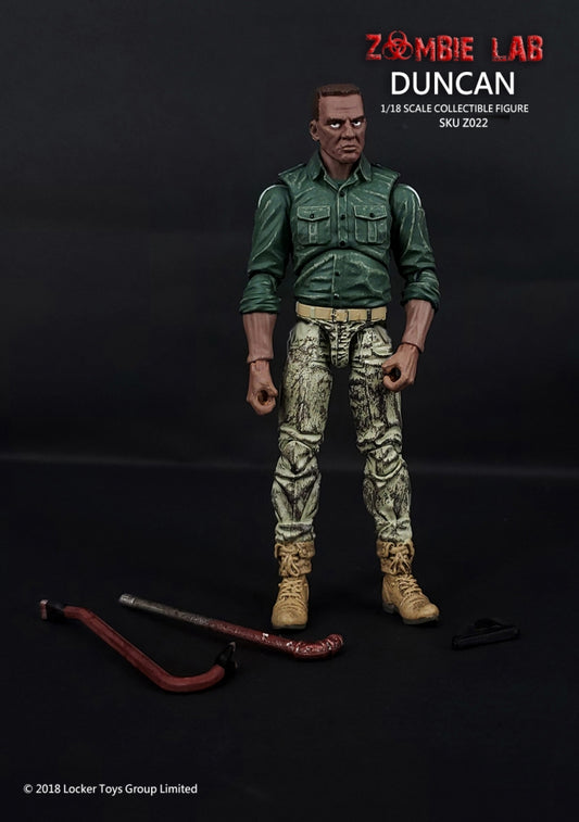 Duncan - Zombie Lab 1/18 Action Figure By Locker Toys Group