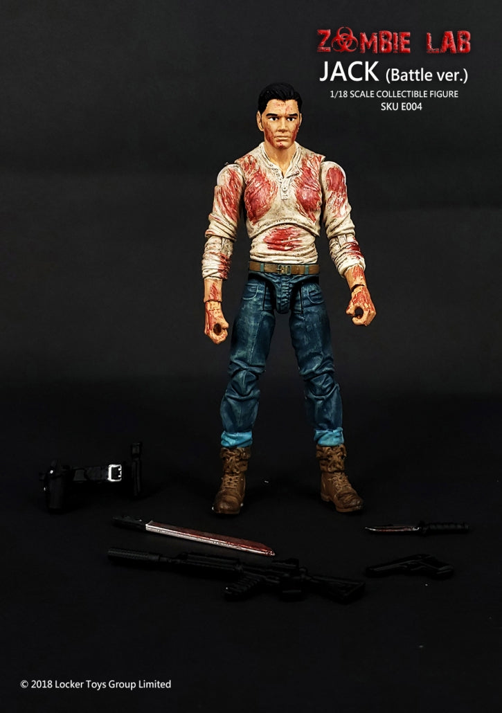 Jack (After Battle) - Zombie Lab 1/18 Action Figure By Locker Toys Group