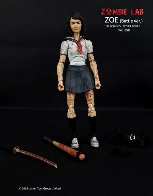 Zoe (After Battle) - Zombie Lab 1/18 Action Figure By Locker Toys Group