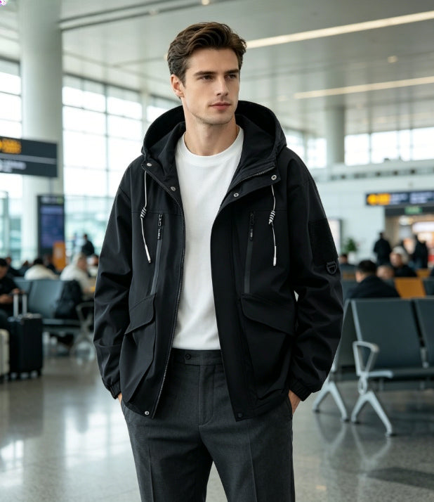 Velcro Versatile Jacket - Black