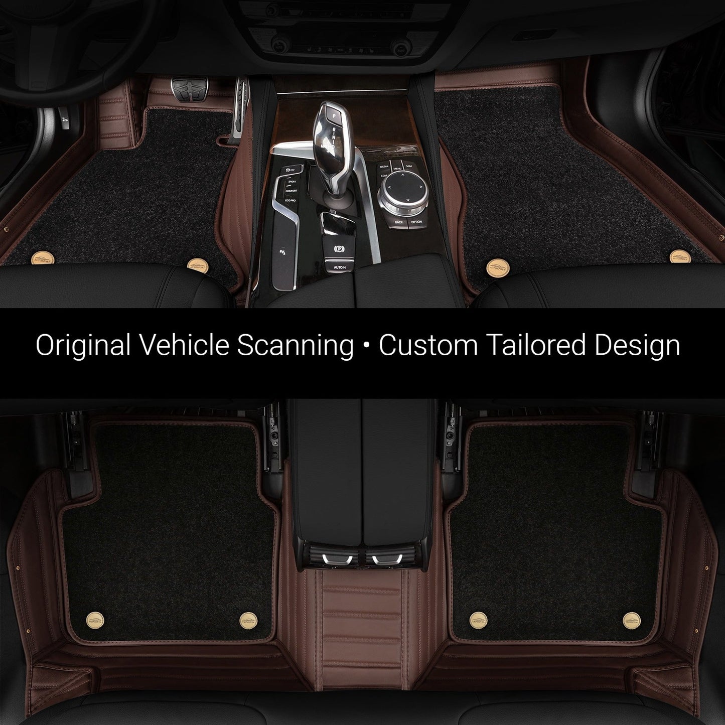 Car Floor Mats with Thickened Non-Slip Nano Fleece Lining