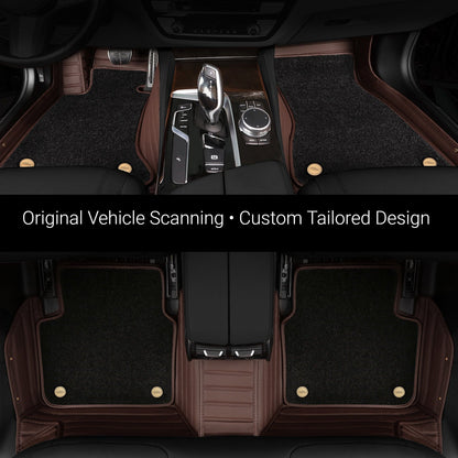 Car Floor Mats with Thickened Non-Slip Nano Fleece Lining