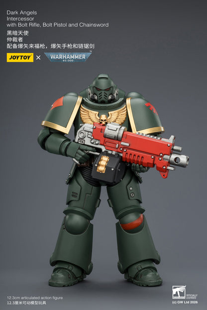 Intercessor with Bolt Rifle, Bolt Pistol and Chainsword - Warhammer 40K 1/18 Action Figure By JOYTOY