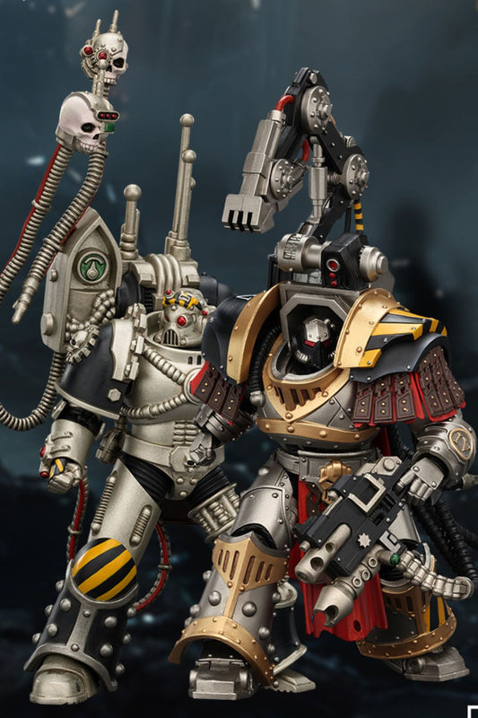 Iron Warriors Legion Praevian with Bolt Pistol & Warsmithwith  Graviton Crusher Hammer- "The Horus Heresy” 1/18 Action Figure By JOYTOY