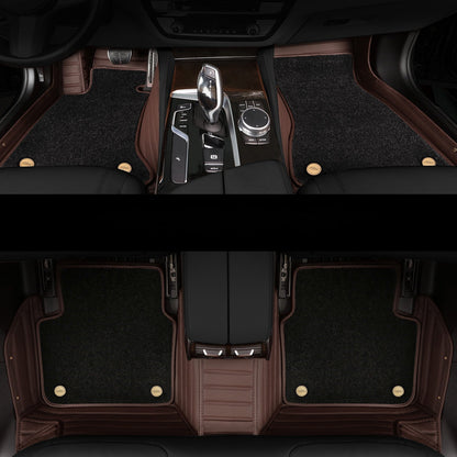 Car Floor Mats with Thickened Non-Slip Nano Fleece Lining