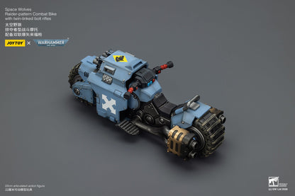 Raider-pattern Combat Bike with twin-linked bolt rifles-Warhammer 40k 1/18 Action Figure By JOYTOY