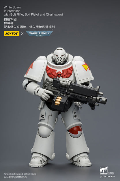 Intercessor with Bolt Rifle, Bolt Pistol and Chainsword - Warhammer 40K 1/18 Action Figure By JOYTOY