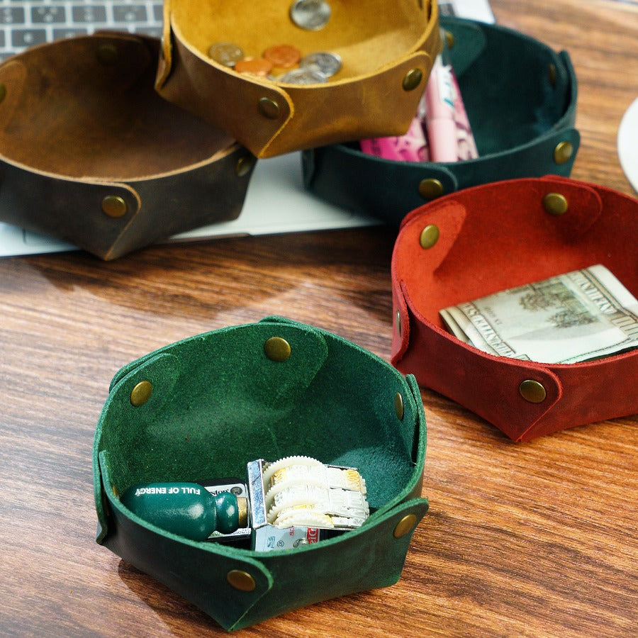 Pu leather storage box