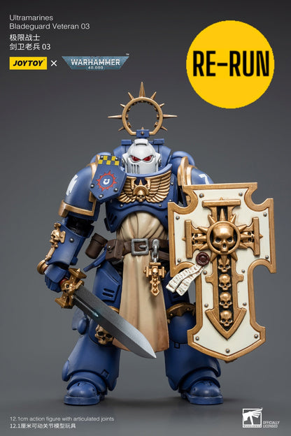 (Rare) Ultramarines Bladeguard Veteran 03 - Warhammer 40K Action Figure By JOYTOY