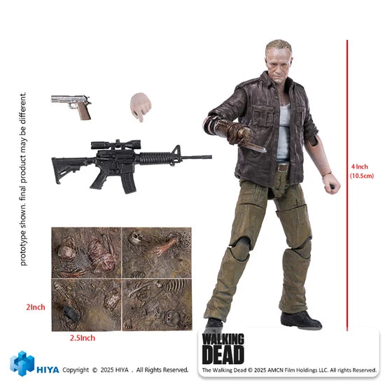 The Walking Dead Merle - Exquisite Mini Series 1/18 Action Figure By HIYA Toys