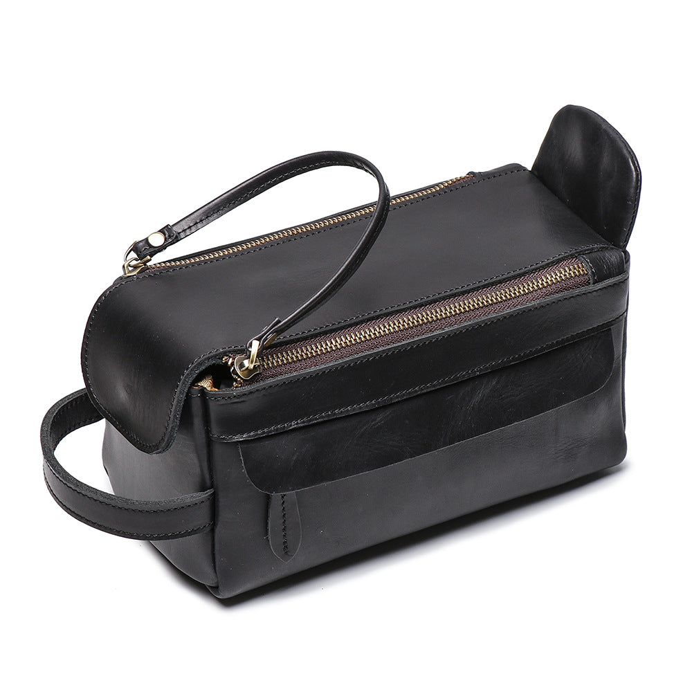 Pu leather - men's toiletry bag for necessities