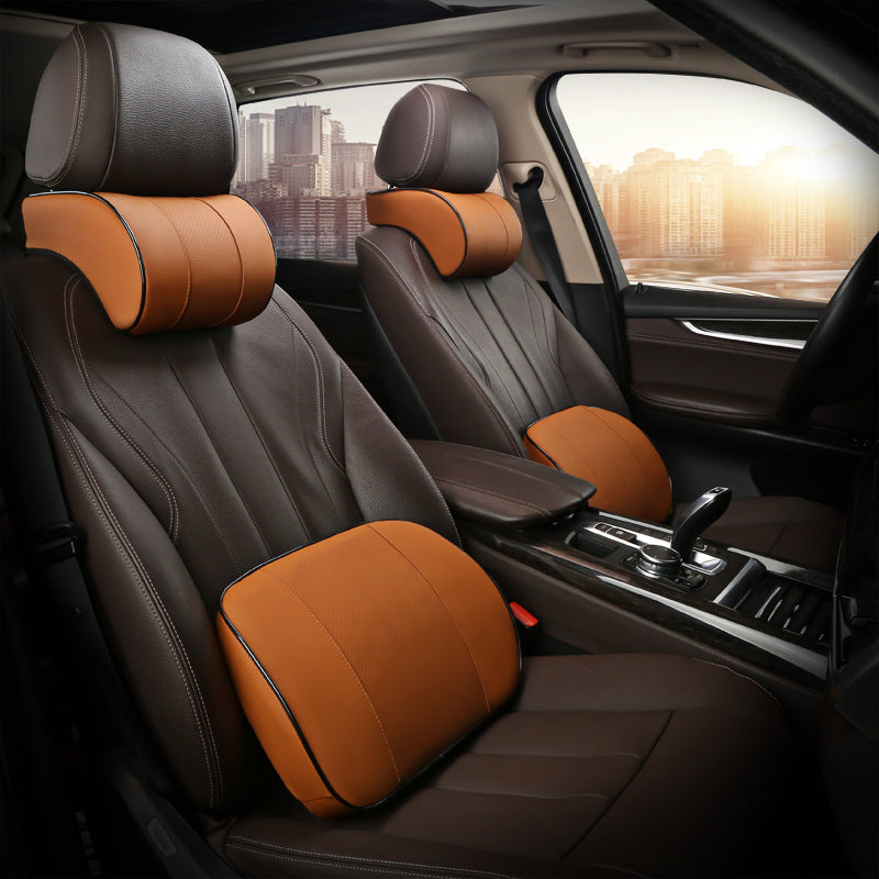 Car Headrest - Advance Level (Memory Cotton + Leather)