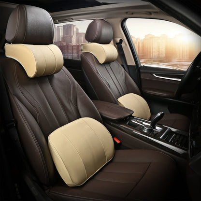 Car Headrest - Advance Level (Memory Cotton + Leather)