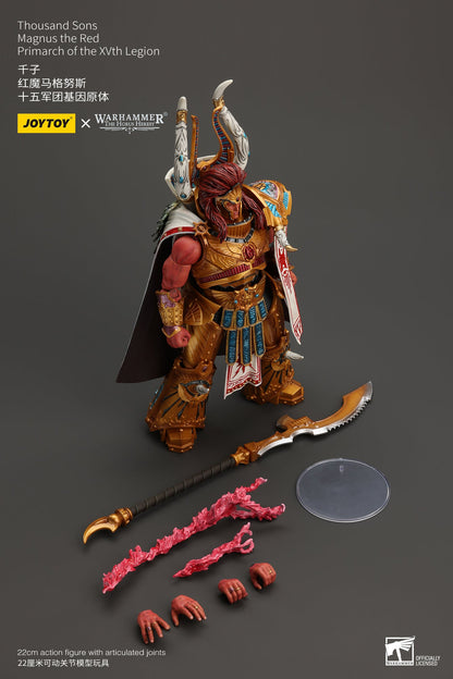 (RE-RUN SEP)Thousand sons Magnus the Red Primarch of the XVth Legion - "The Horus Heresy" Warhammer 40k Action Figure By JOYTOY