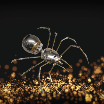 3D Metal Puzzles-Man-Faced Ghost Spider