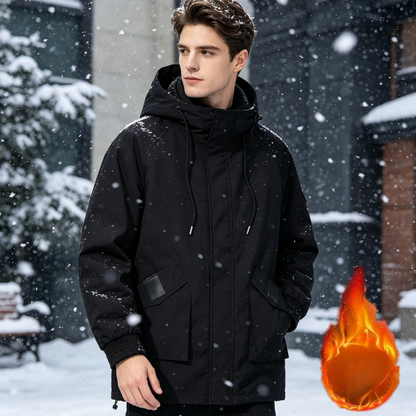 Plus Size Fleece-lined Parka Jacket