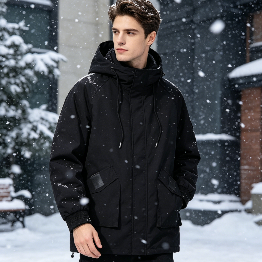 Plus Size Fleece-lined Parka Jacket