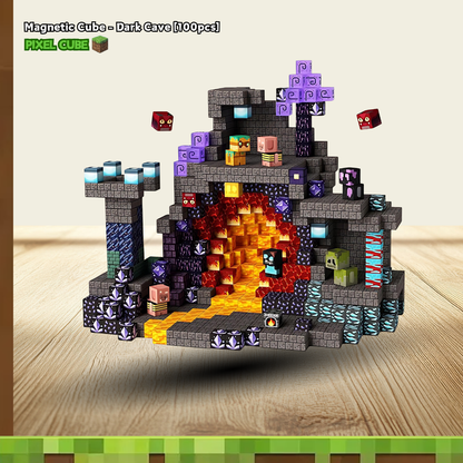 PIXEL CUBE Magnetic- [Dark Cave] 100pcs